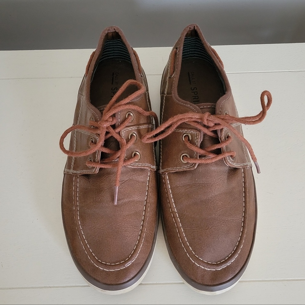 Call it Spring cognac loafers